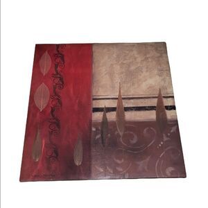 Abstract Leaf Print 24x24 Wall Art